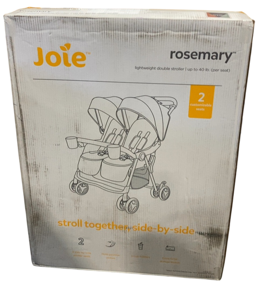 Shop Joie Rosemary Side-by-Side Double Stroller, 2024, Nectar & Mineral at GoodBuy Gear