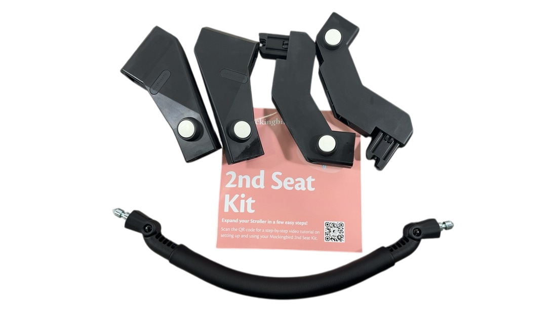 Shop Mockingbird 2nd Seat Kit 2.0, No Canopy, No Canopy, Silver With Black Leather at GoodBuy Gear