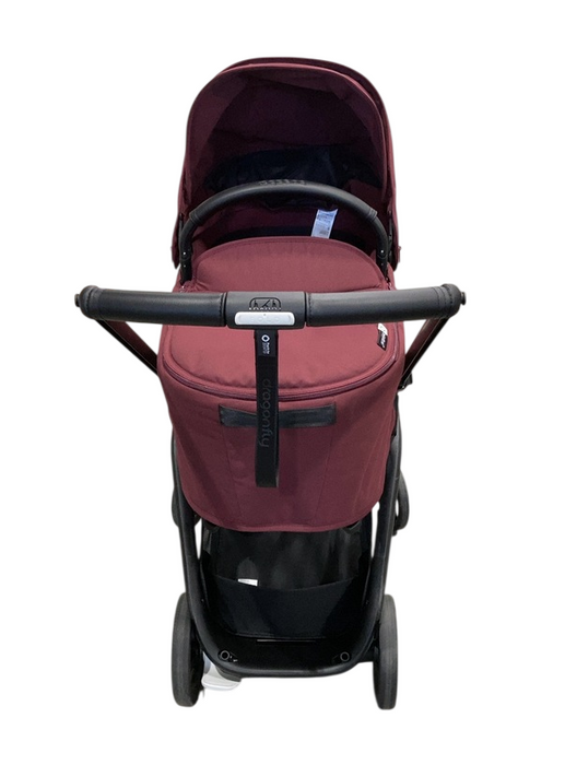 Shop Bugaboo Dragonfly Bassinet and Seat Stroller, 2024, Black, Dark Cherry, Dark Cherry at GoodBuy Gear