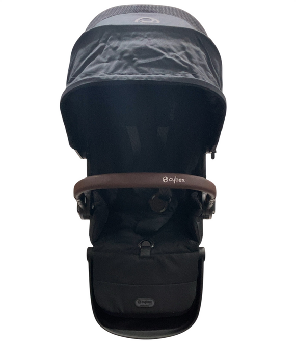 Shop Cybex Gazelle S Seat Unit, Brown Bumper Bar, Moon Black at GoodBuy Gear