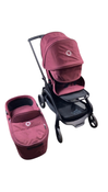 Shop Bugaboo Dragonfly Bassinet and Seat Stroller, 2024, Black, Dark Cherry, Dark Cherry at GoodBuy Gear