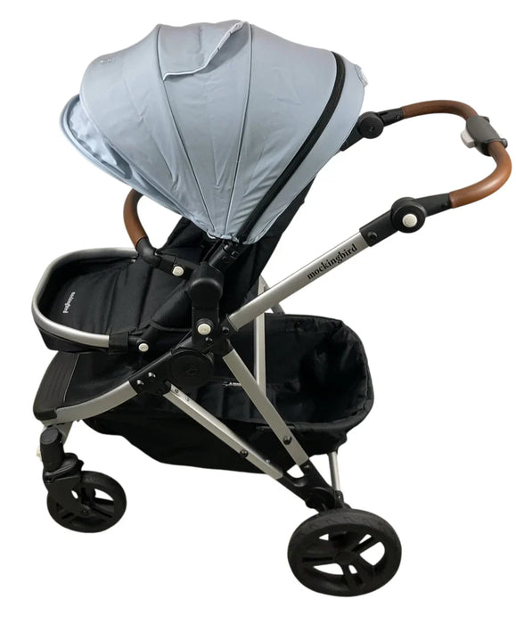 Mockingbird Single 2.0 Stroller, Sky, Windowpane, Silver With Penny Leather, 2025