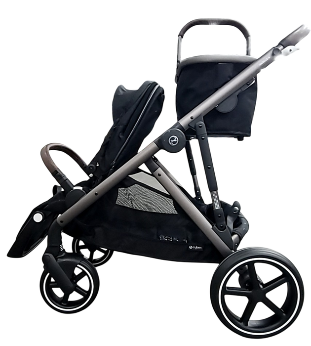 Shop Cybex Gazelle S Modular Stroller, 2024, Moon Black, Taupe Frame at GoodBuy Gear