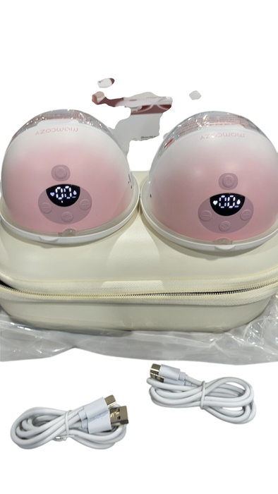 Shop Momcozy All-in-one M5 Double Wearable Breast Pump, Gradiant Pink at GoodBuy Gear