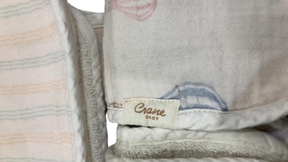 Shop Crane Baby Cotton Muslin Burp Cloth Set, Skye Hot Air Balloon at GoodBuy Gear