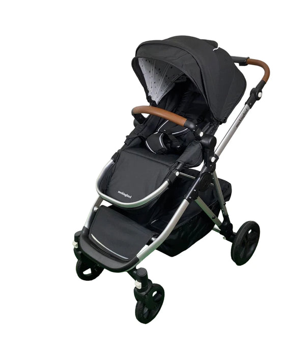 Shop Mockingbird Single to Double 2.0 Stroller, Black, Watercolor Drops, Silver With Penny Leather, 2025 at GoodBuy Gear