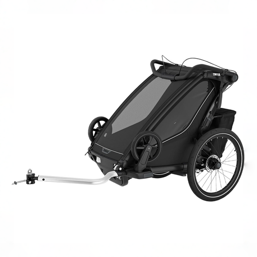 Shop Thule Chariot Sport 2 Bike Trailer, 2025, Black, Single at GoodBuy Gear