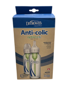 Shop DRAFT - Dr. Brown's Anti-Colic Narrow Bottle, 2 pack, 8 oz/250 ml, Clear Glass, Level 1 Nipple (0 months+), Options at GoodBuy Gear
