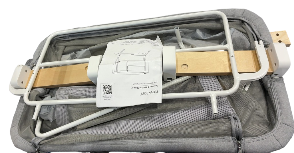 Shop Newton Bassinet And Bedside Sleeper, Grey/Birch at GoodBuy Gear