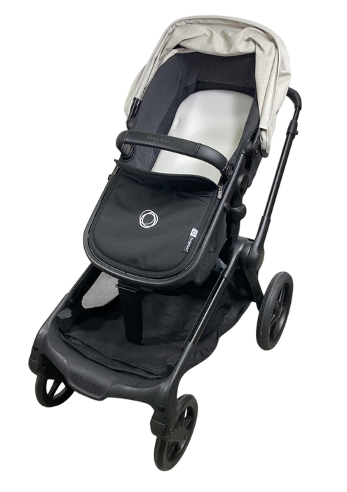 Shop Bugaboo Kangaroo Single To Double Stroller, 2024, Black, Midnight Black, Misty White at GoodBuy Gear