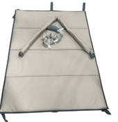 Shop Monbebe Play Yard with Full-Size Rocking Bassinet, Castle Point at GoodBuy Gear