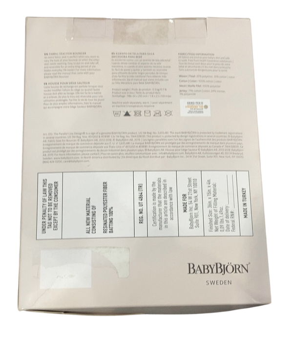 Shop BabyBjorn Fabric Seat for Bouncer, Anthracite, Cotton/Classic Quilt at GoodBuy Gear