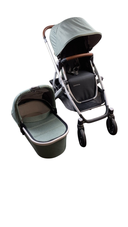 Shop UPPAbaby VISTA V2 Stroller, 2021, Emmett (Green Melange) at GoodBuy Gear