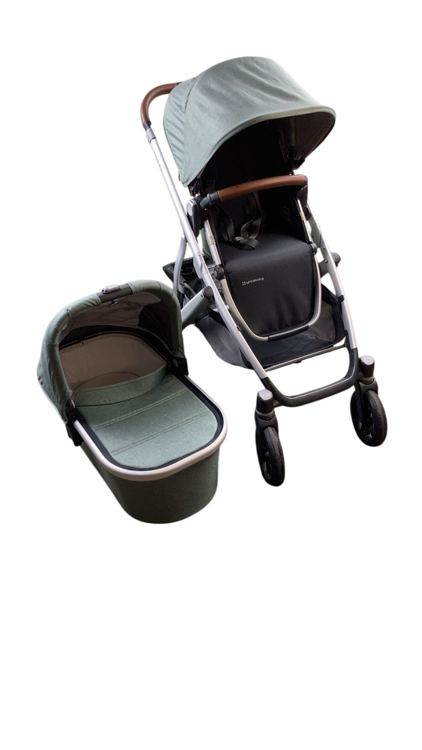 uppababy vista v2 emmett UPPAbaby VISTA V2 Stroller, 2021, Emmett (Green Melange)