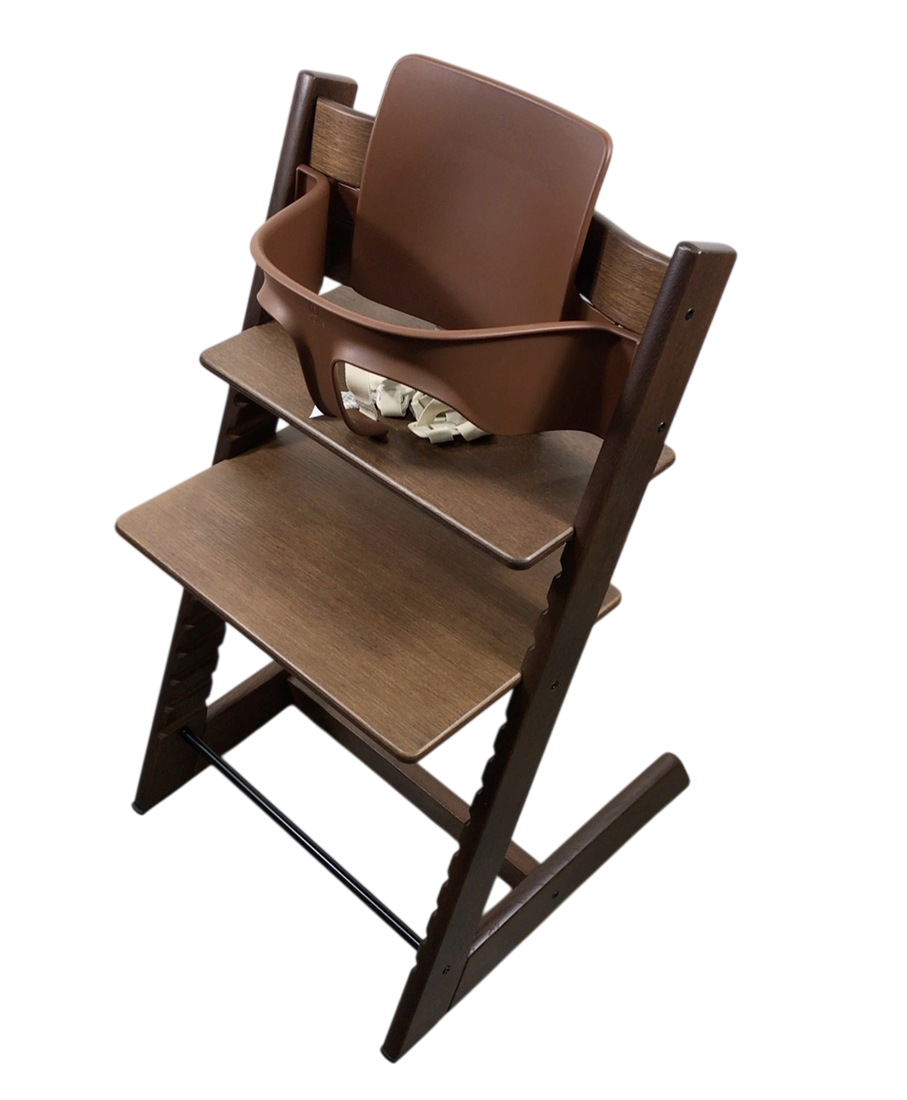 buy stokke tripp trapp high chair Stokke Tripp Trapp High Chair With Baby Set, Oak Warm Brown, 2