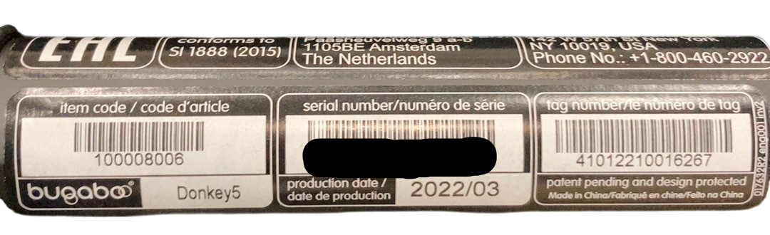 Shop Bugaboo Donkey 5 Mono Stroller, 2022, Black, Midnight Black, Misty White at GoodBuy Gear
