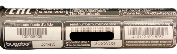 Shop Bugaboo Donkey 5 Mono Stroller, 2022, Black, Midnight Black, Misty White at GoodBuy Gear