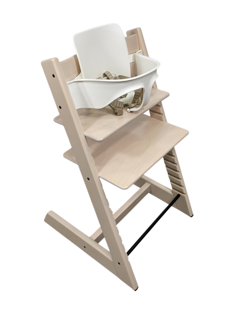 stokke tripp trapp baby set white wash Stokke Tripp Trapp High Chair With Baby Set, 2, Whitewash