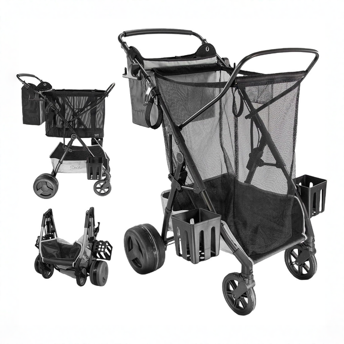 Shop Strolee Beach Cart, Dark Grey at GoodBuy Gear