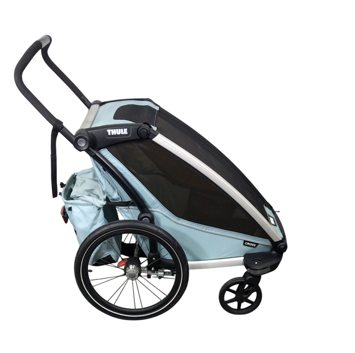 Shop Thule Chariot Cross Bike Trailer Stroller 1 Seat, 2021, Alaska Blue at GoodBuy Gear