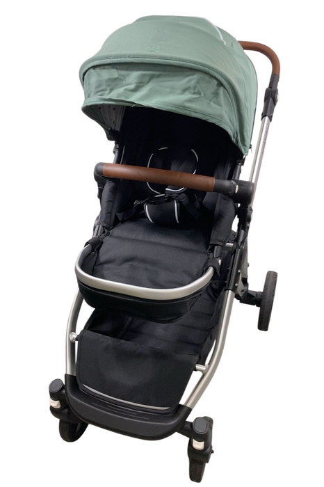 Shop Mockingbird Single to Double 2.0 Stroller, 2024, Sage, Silver With Penny Leather, Watercolor Drops at GoodBuy Gear