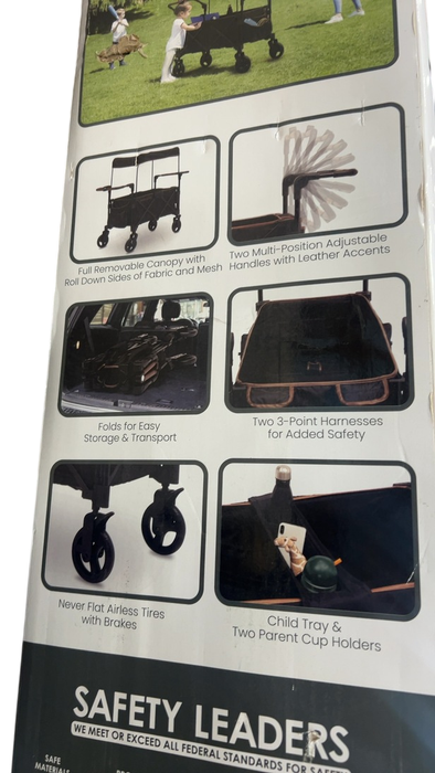 Shop Delta Children Hercules Stroller Wagon for 2 Kids, Black at GoodBuy Gear