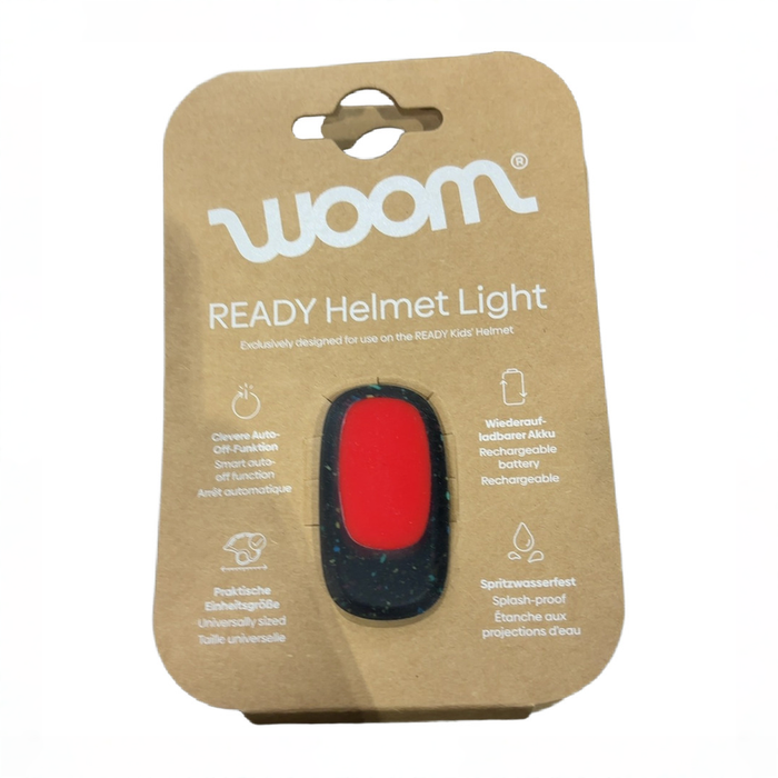 Shop Woom Ready Kids Helmet, Red, Medium, With Light at GoodBuy Gear