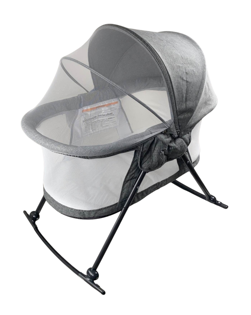 Shop Baby Delight Go With Me Slumber Deluxe Portable Rocking Bassinet, Charcoal Tweed at GoodBuy Gear