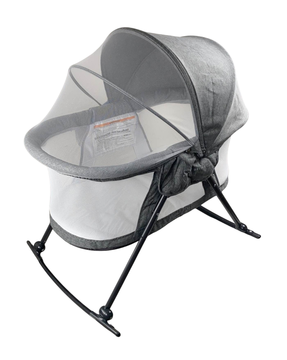 Shop Baby Delight Go With Me Slumber Deluxe Portable Rocking Bassinet, Charcoal Tweed at GoodBuy Gear