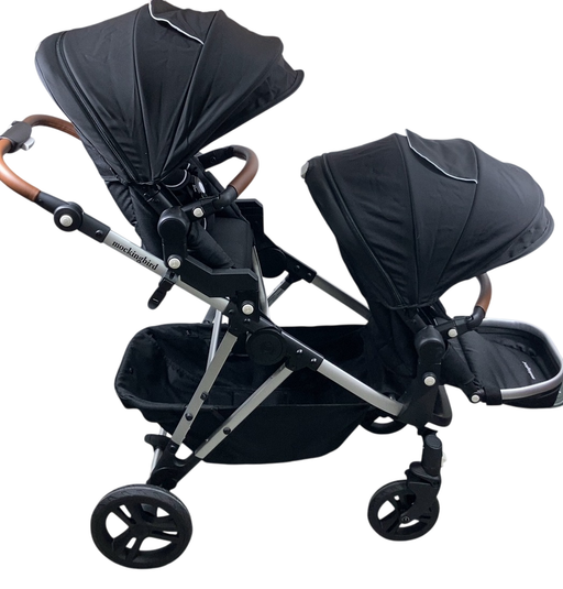 Shop Mockingbird Single to Double 2.0 Stroller with 2nd Seat, Black, Windowpane, Silver With Penny Leather, 2024 at GoodBuy Gear