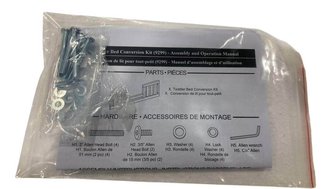 Shop Million Dollar Baby Toddler Bed Conversion Kit M9299, Warm White at GoodBuy Gear