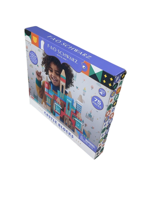 Shop FAO Schwarz Castle Building Blocks, Build Your Own Fortress, 75 Pcs at GoodBuy Gear