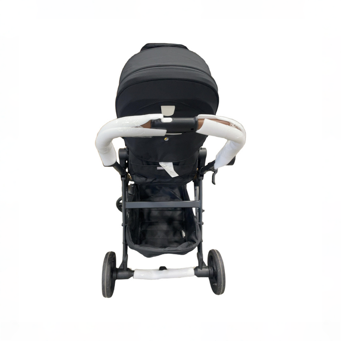 Shop Mockingbird Single to Double 3.0 Stroller, 2025, Charcoal with Penny Leather, Solid Black at GoodBuy Gear