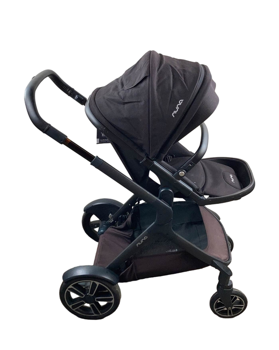 secondhand Nuna Demi Grow Stroller, 2018, Black Caviar