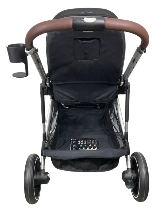 Cybex Gazelle S Modular Stroller, 2024, Moon Black, Silver Frame