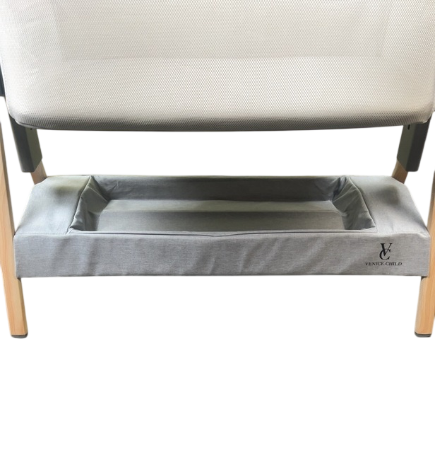 Shop Venice Child California Dreaming Portable Bedside Bassinet, Grey/Wood at GoodBuy Gear