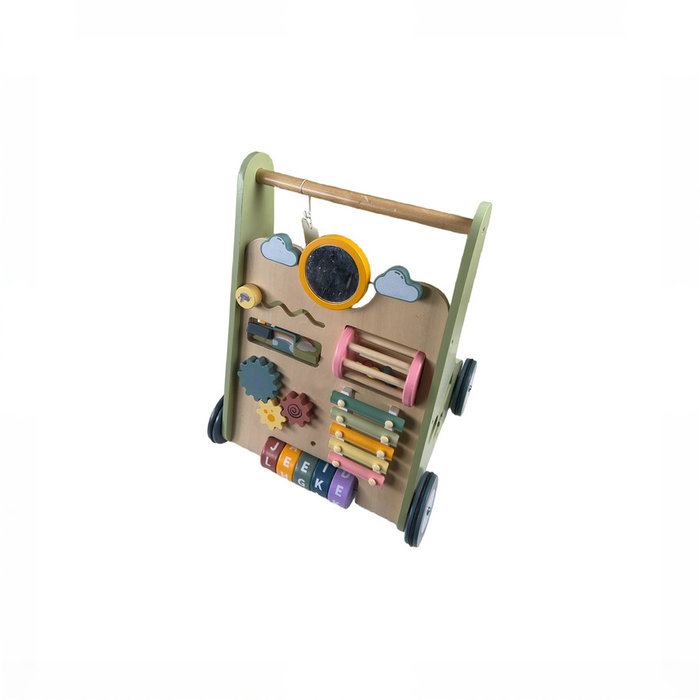 Shop Lol Fun Wooden Baby Push Walker, Green at GoodBuy Gear