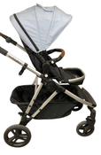 Shop Mockingbird Single to Double 2.0 Stroller, 2024, Silver With Penny Leather, Sky, Watercolor Drops at GoodBuy Gear