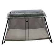 Shop BabyBjorn Travel Crib Light Bundle with Fitted Sheet, Silver at GoodBuy Gear