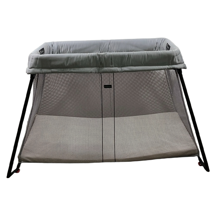 Shop BabyBjorn Travel Crib Light Bundle with Fitted Sheet, Silver at GoodBuy Gear