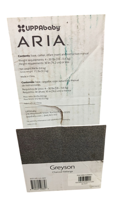 Shop UPPAbaby Aria Infant Car Seat, 2025, Greyson at GoodBuy Gear