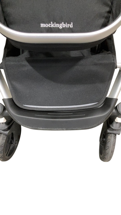 Shop Mockingbird Single to Double 2.0 Stroller, Black, Windowpane, Silver With Penny Leather, 2025 at GoodBuy Gear