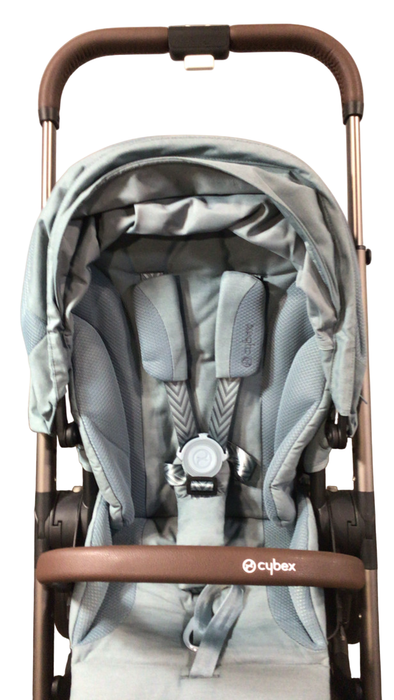Shop Cybex Balios S Lux Stroller, 2023, Sky Blue, Taupe at GoodBuy Gear