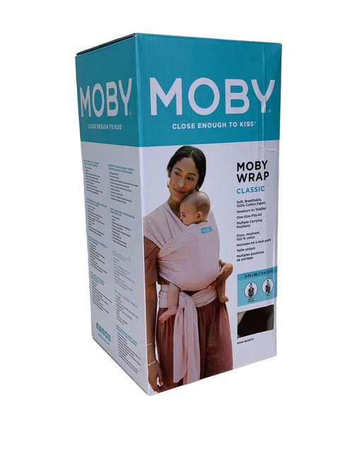 used Moby Wrap Baby Carrier, Rose Quartz