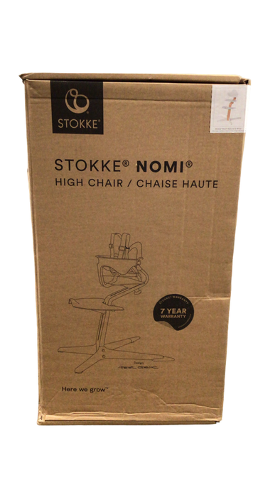 Shop Stokke Nomi High Chair, White/Natural at GoodBuy Gear