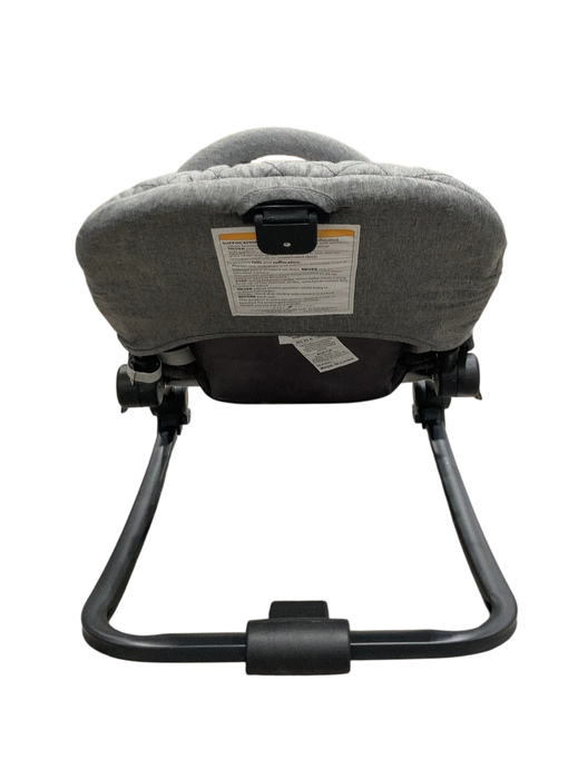 Shop Baby Delight Go With Me Aura Deluxe Portable Rocker & Bouncer, Quilted Charcoal Tweed at GoodBuy Gear