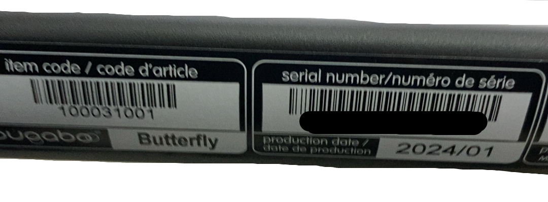 Bugaboo Butterfly Stroller, 2024, Black, Midnight Black, Midnight Black