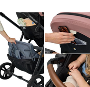 Shop Mockingbird Single to Double 3.0 Stroller, 2025, Black Windowpane, Charcoal with Penny Leather at GoodBuy Gear