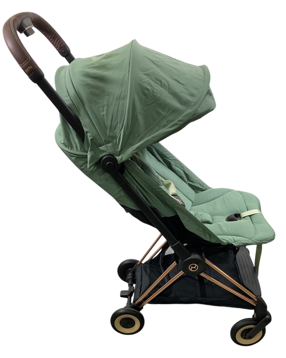 Shop Cybex Coya Stroller, 2023, Leaf Green, Rose Gold at GoodBuy Gear