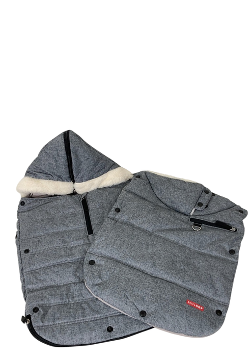 Shop Skip Hop Stroll And Go Three-Season Footmuff For Infant, Heather grey at GoodBuy Gear